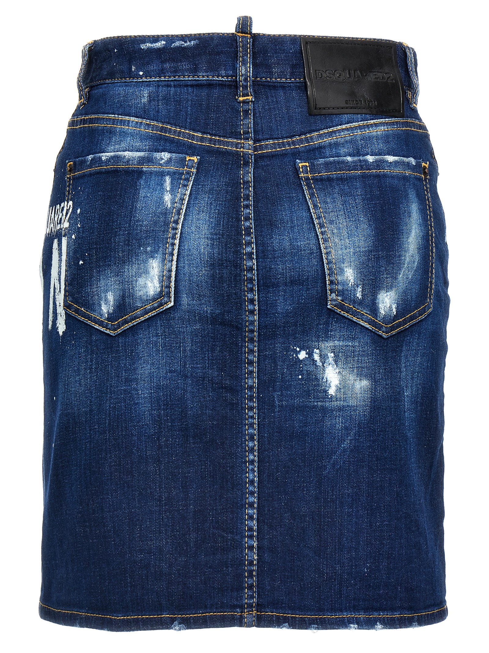 'Icon Spray' denim skirt S80MA0011S30342470 (Dsquared2 / スカート ) | Dsquared2 (ディースクエアード)(1)
