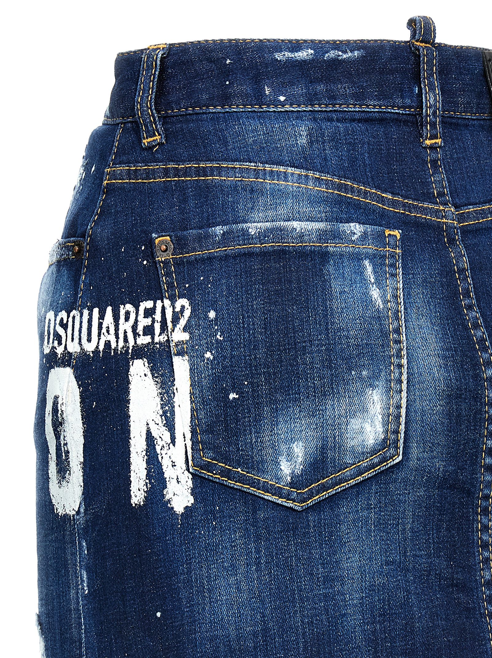 'Icon Spray' denim skirt S80MA0011S30342470 (Dsquared2 / スカート ) | Dsquared2 (ディースクエアード)(3)