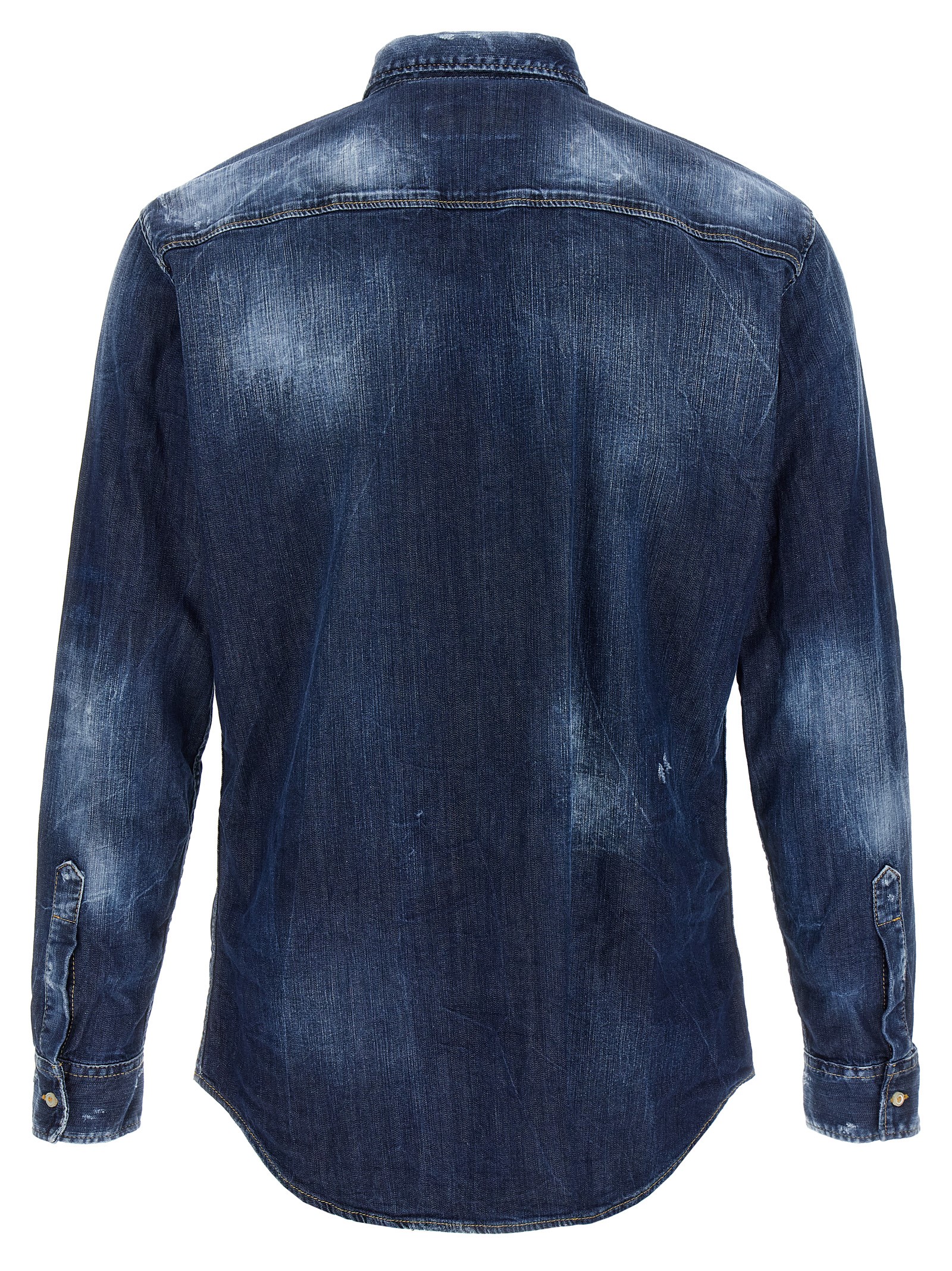 '6495 Arrow R Dan' denim shirt S74DM0585S30341470 (Dsquared2 / シャツ・ブラウス ) | Dsquared2 (ディースクエアード)(1)