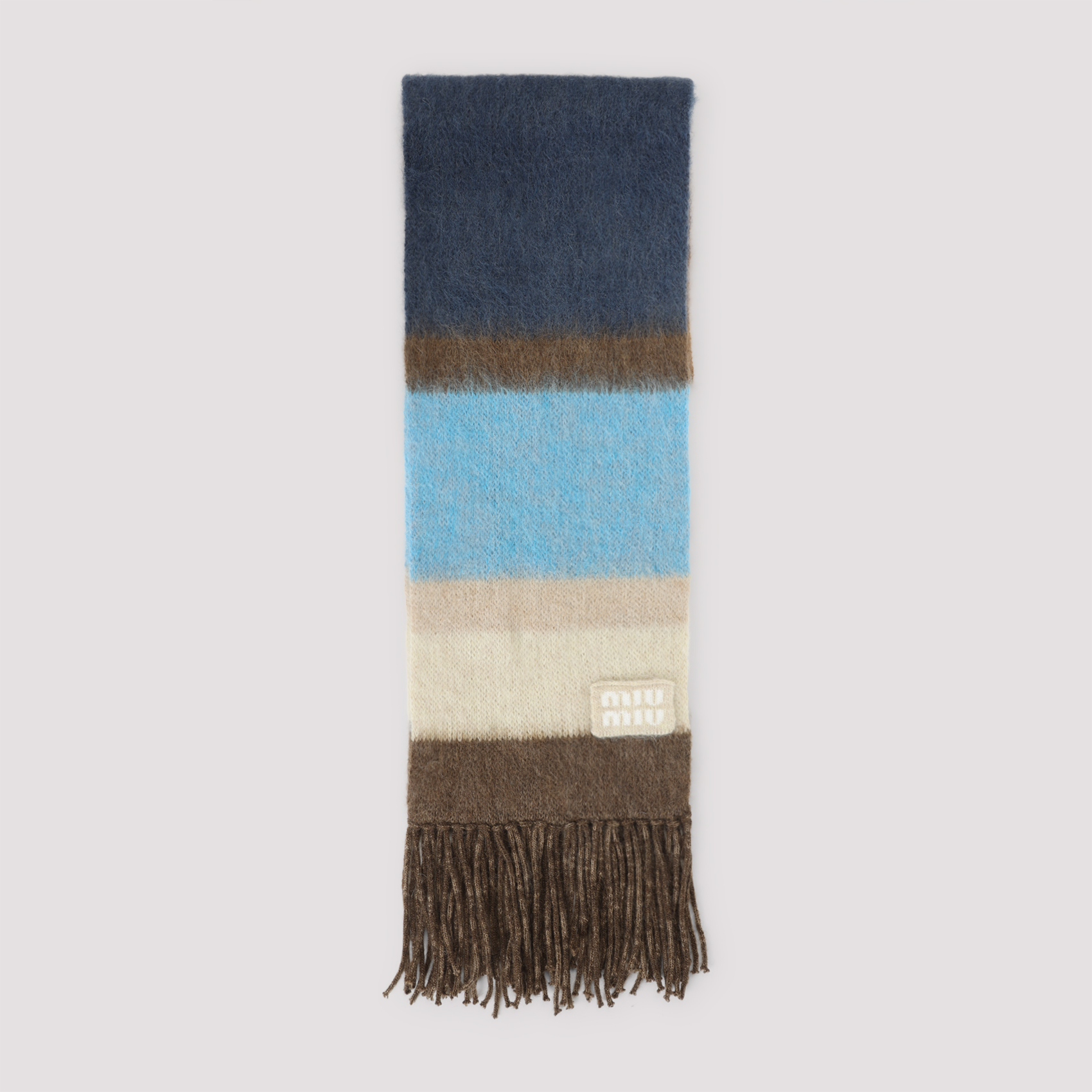 Embroidered mohair blend scarf 5FS0942CVDF04BD (MIU MIU / スカーフ・マフラー ) | MIU MIU (ミュウミュウ)(1)