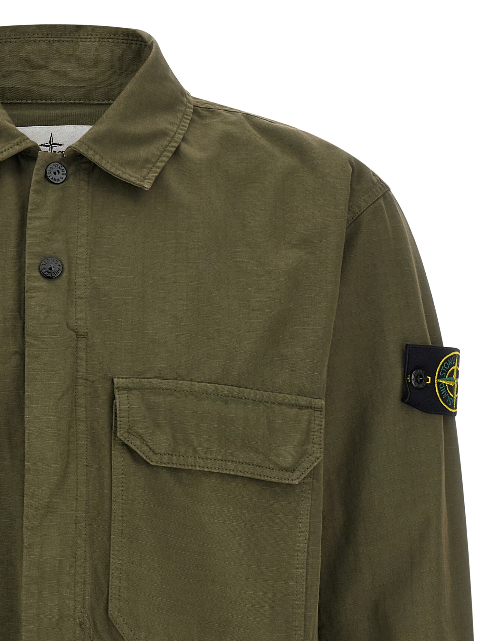 Raw cotton overshirt K2S151200009S0211V0054 (STONE ISLAND / シャツ・ブラウス ) | STONE ISLAND (ストーンアイランド)(2)