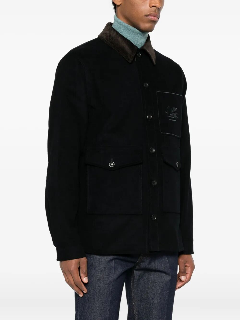 WORKWEAR COTTON JACKET WITH PEGASO EMBROIDERY MRBA008199TU5M0B0065 (ETRO / カジュアルジャケット ) | ETRO (エトロ)(3)