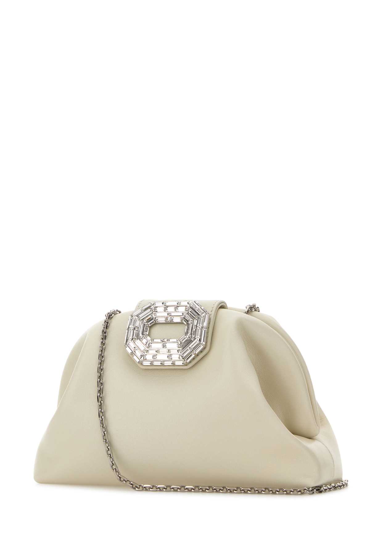 Ivory nappa leather Camelia clutch CAMELIAALMSILHAR (AMINA MUADDI / ハンドバッグ・ショルダーバッグ ) | AMINA MUADDI (アミナ モアディ)(1)