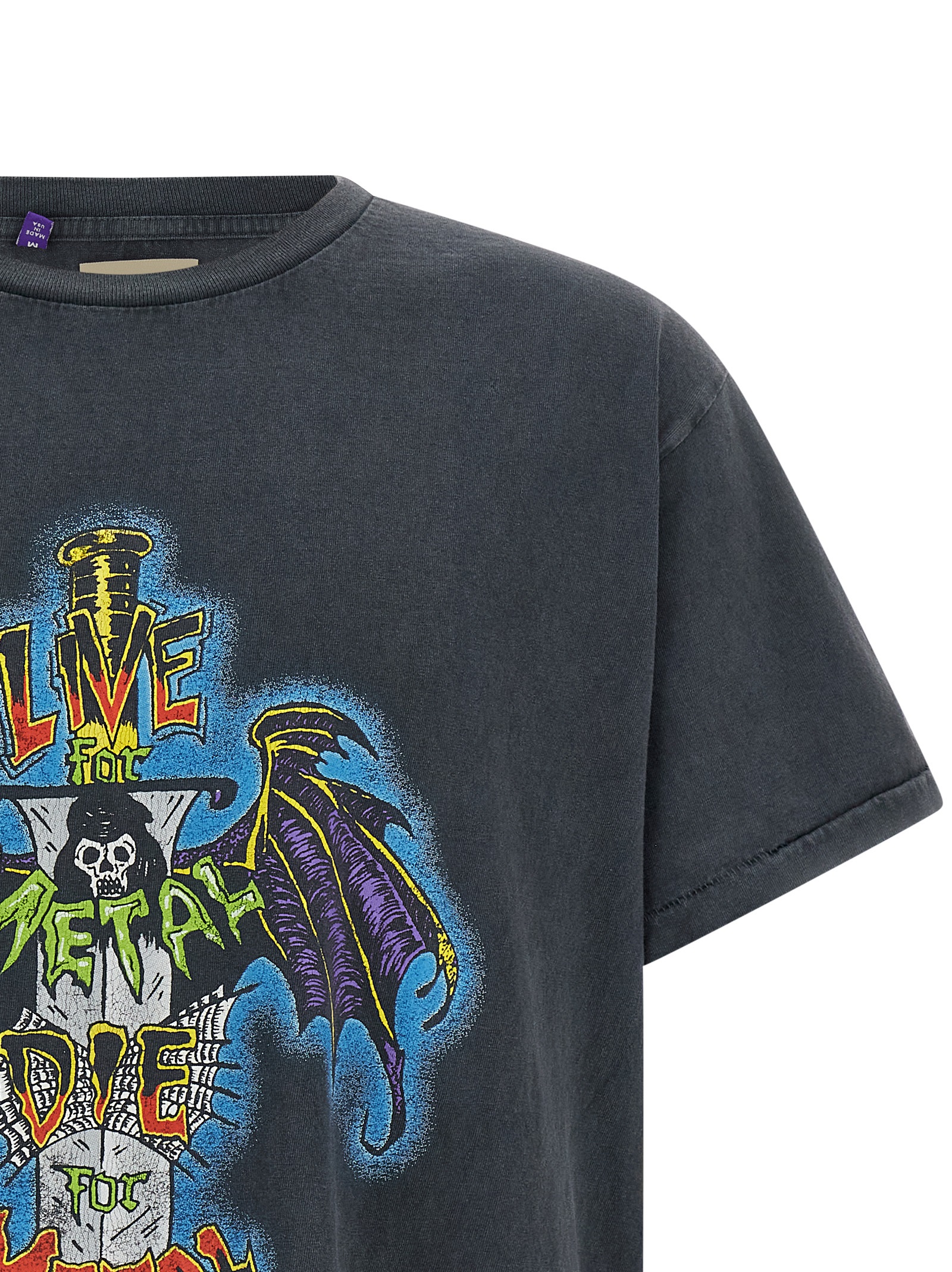 'Live For Metal' T-shirt LFM10287VINTAGEBLACK (GALLERY DEPT / Tシャツ・カットソー ) | GALLERY DEPT (ギャラリー デプト)(2)