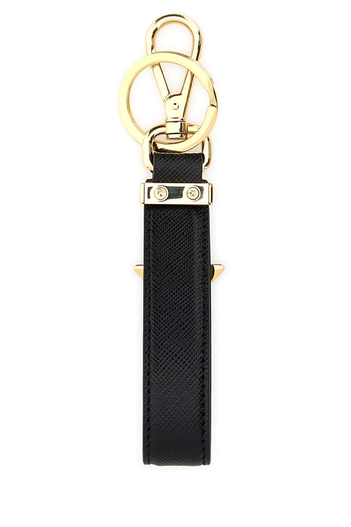 Black leather key ring 1PP185053F0002 (Prada / キーリング・キーケース ) | Prada (プラダ)(1)