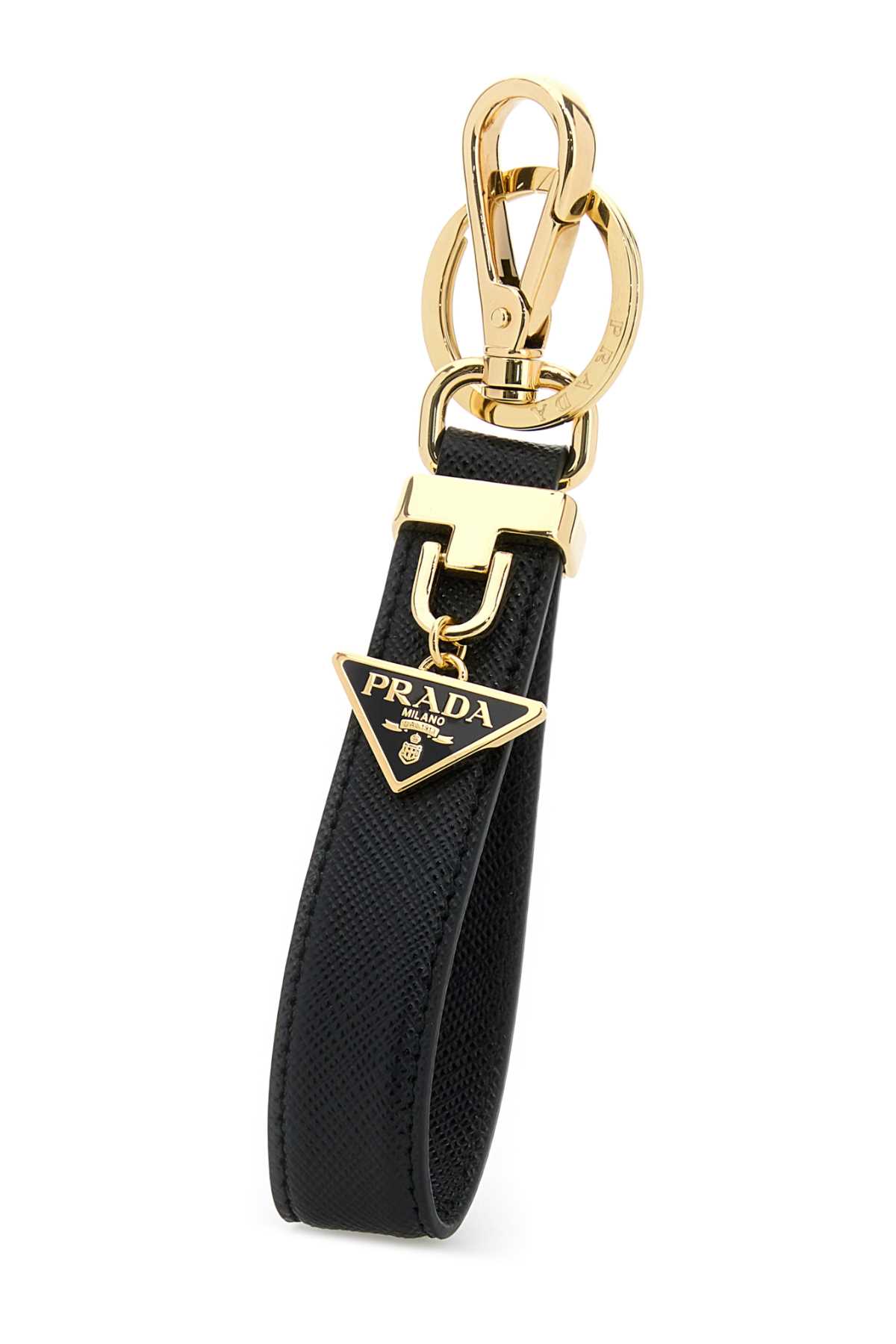 Black leather key ring 1PP185053F0002 (Prada / キーリング・キーケース ) | Prada (プラダ)(2)