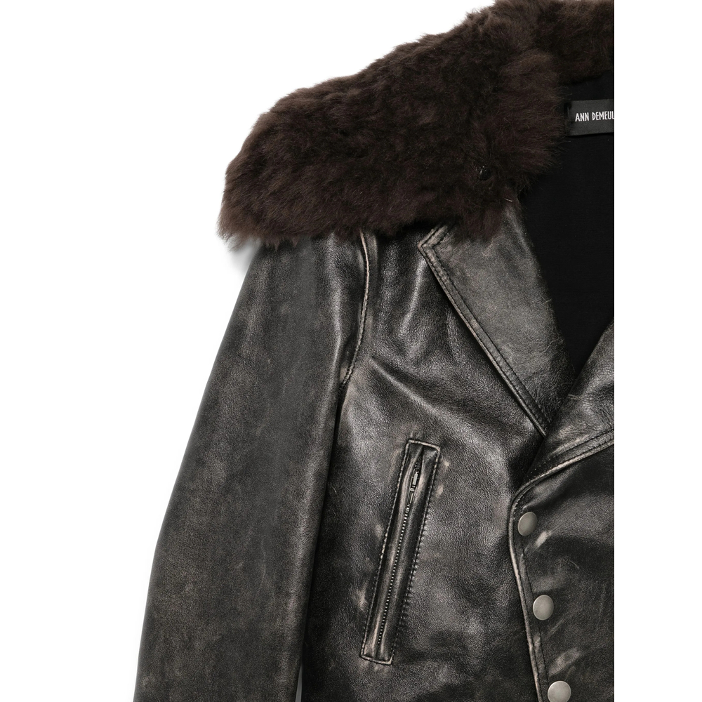 Leather Outerwear Ann Demeulemeester B0013412LT169D0093 (Ann Demeulemeester / レザー&ファージャケット・コート ) | Ann Demeulemeester (アンドゥムルメステール)(2)