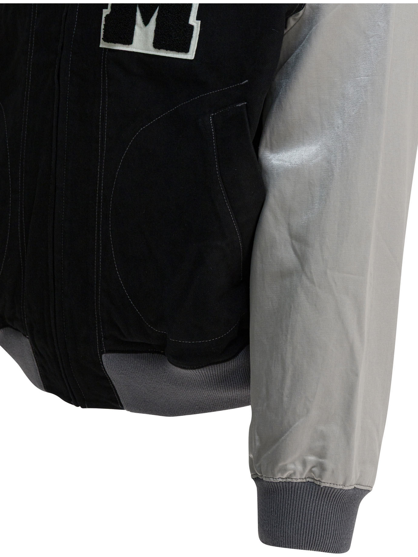 Satin "Varsity" Bomber Jacket HM30JK012BLACK (HUMAN MADE / カジュアルジャケット ) | HUMAN MADE (ヒューマンメイド)(3)