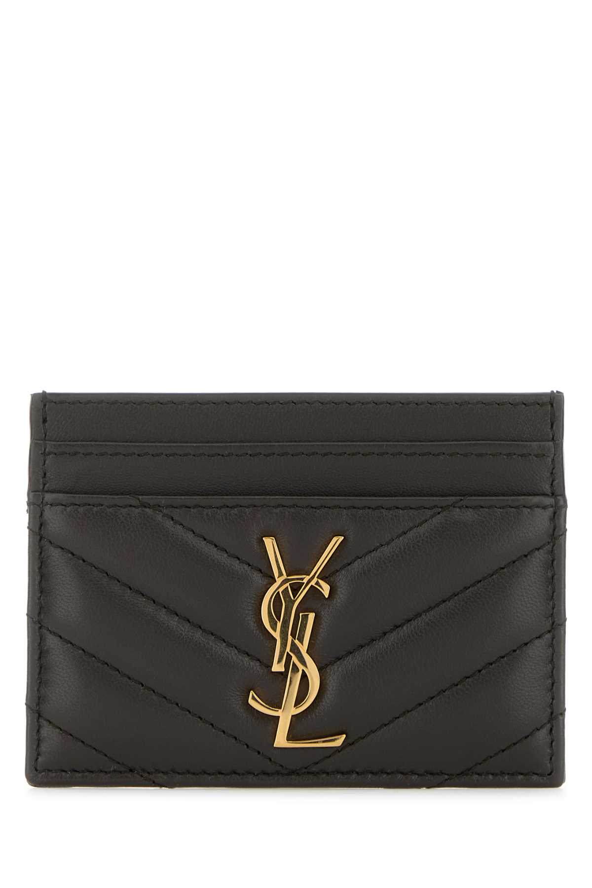 Dark brown nappa leather Cassandre card holder 423291AAA441997 (Saint Laurent / 財布・カードケース ) | Saint Laurent (サンローラン)