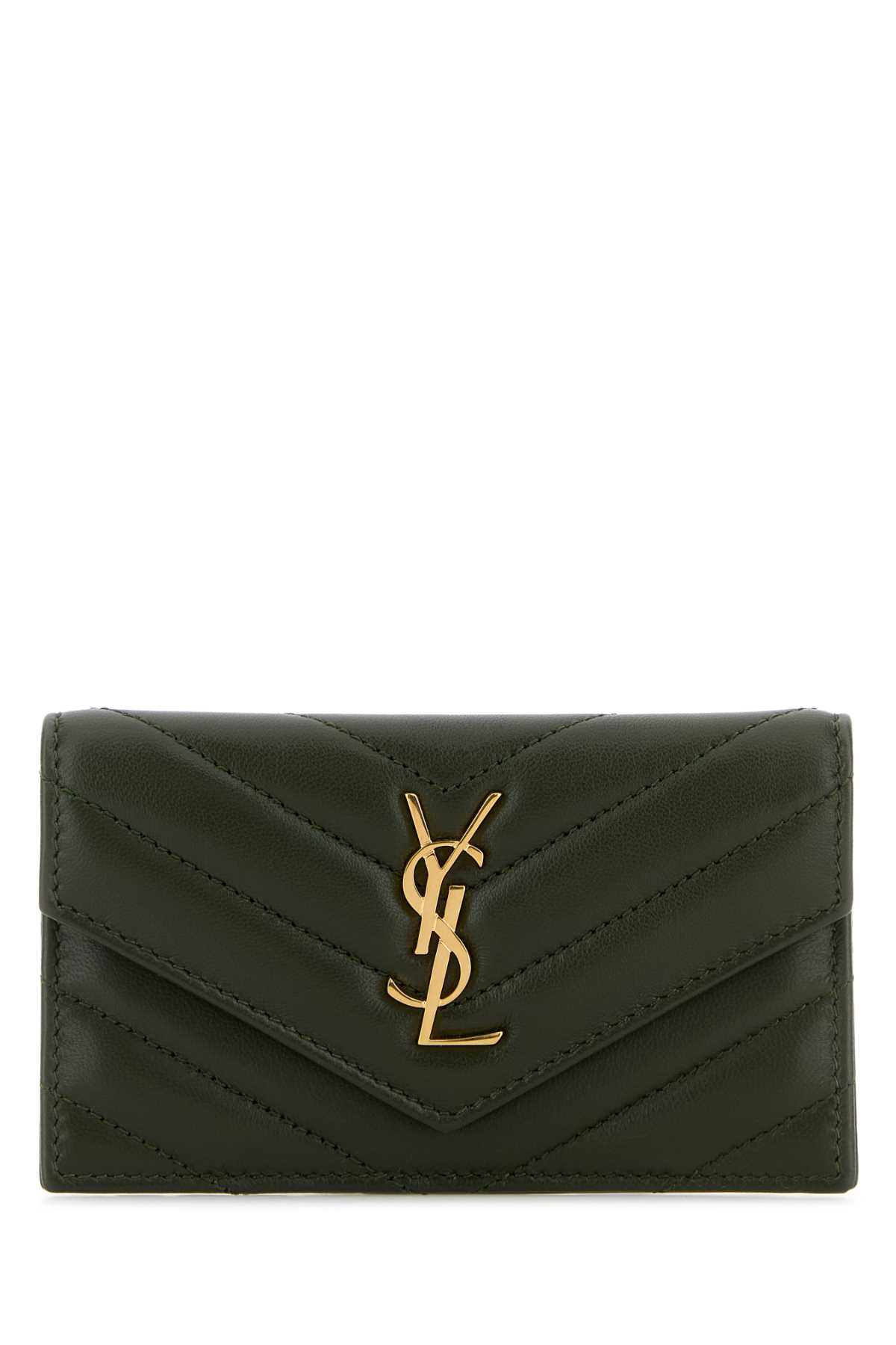 Bottle green Cassandre card holder 612808AAA443189 (Saint Laurent / 財布・カードケース ) | Saint Laurent (サンローラン)