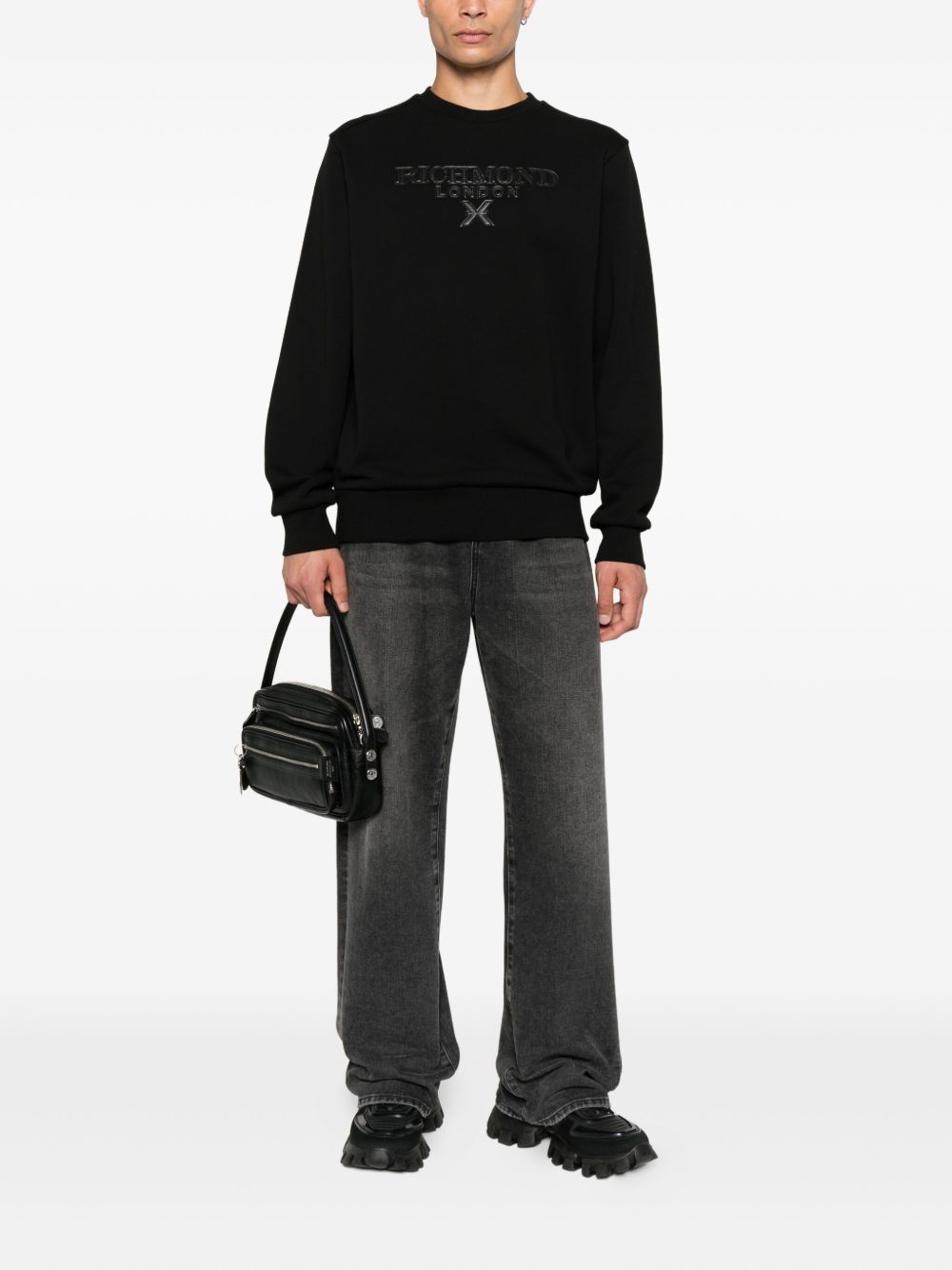 John Richmond Sweaters Black UMA25067FEYUNUSBLK (JOHN RICHMOND / スウェット・フーディー ) | JOHN RICHMOND (ジョン リッチモンド)(4)