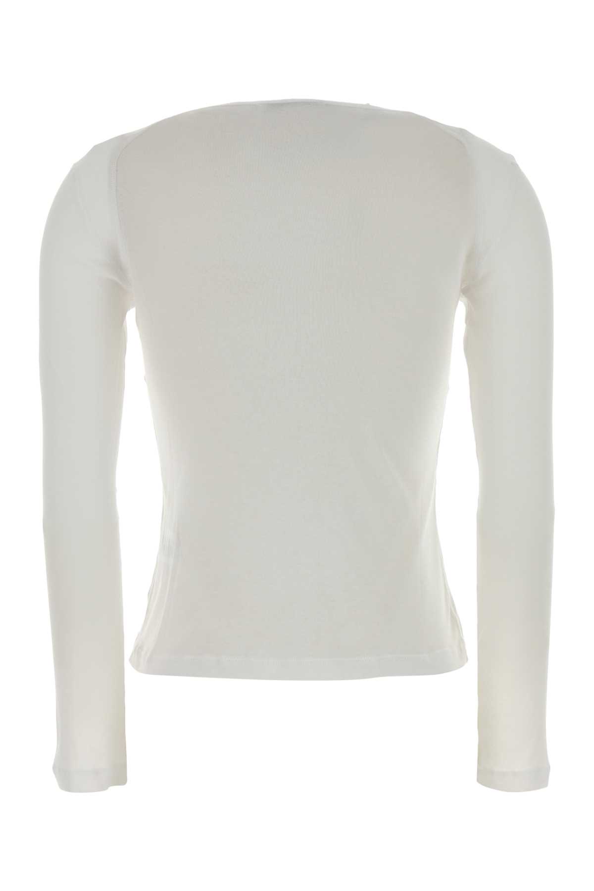 White cotton Maura t-shirt MAURATOPWHITE (gimaguas / Tシャツ・カットソー ) | gimaguas (ギマガス)(1)