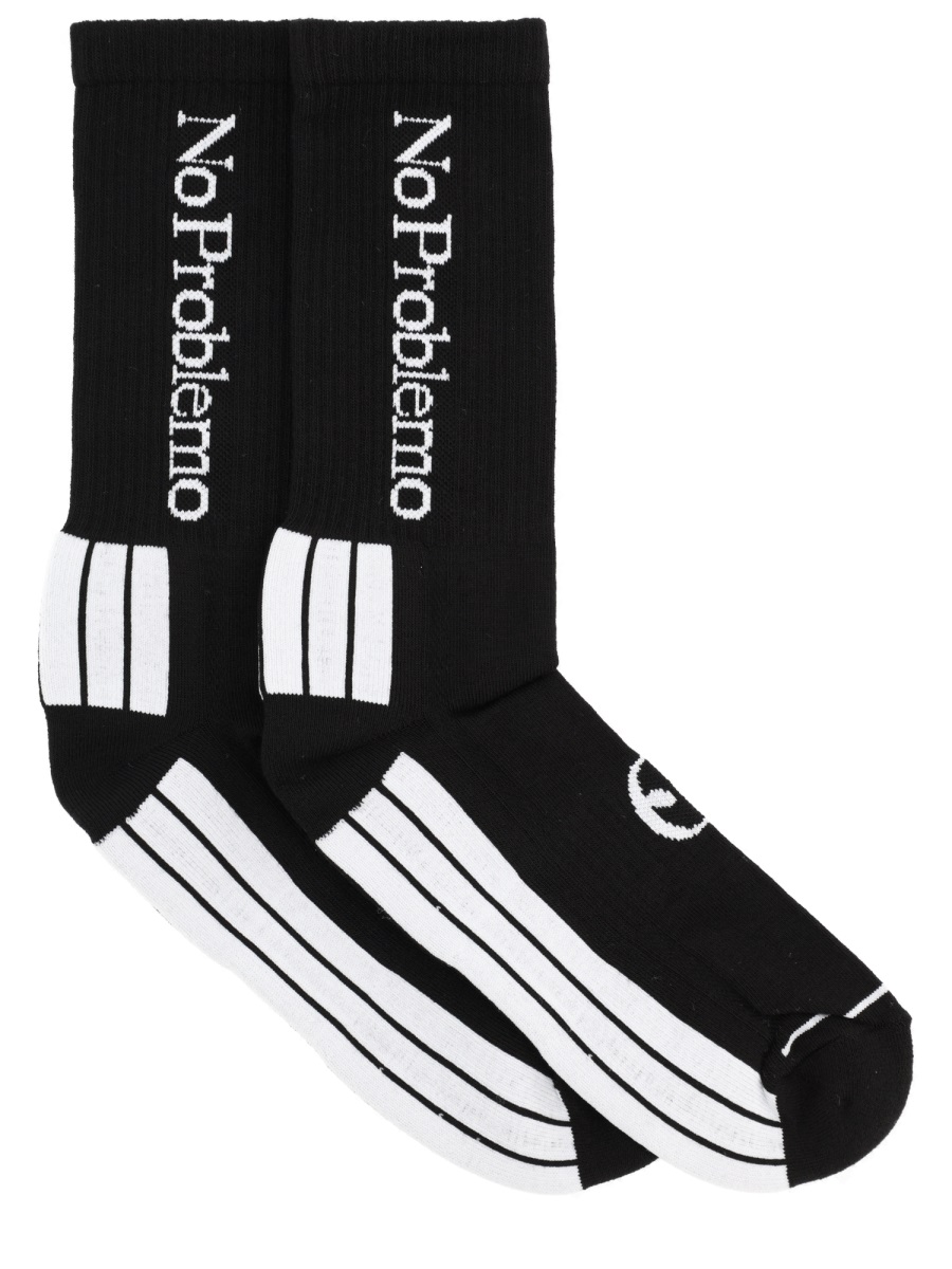 "NO PROBLEMO" SOCKS NP0004304BLK (No Problemo / アンダーウェア ) | No Problemo (ノープロブレモ)