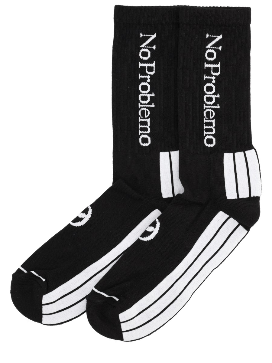 "NO PROBLEMO" SOCKS NP0004304BLK (No Problemo / アンダーウェア ) | No Problemo (ノープロブレモ)(1)