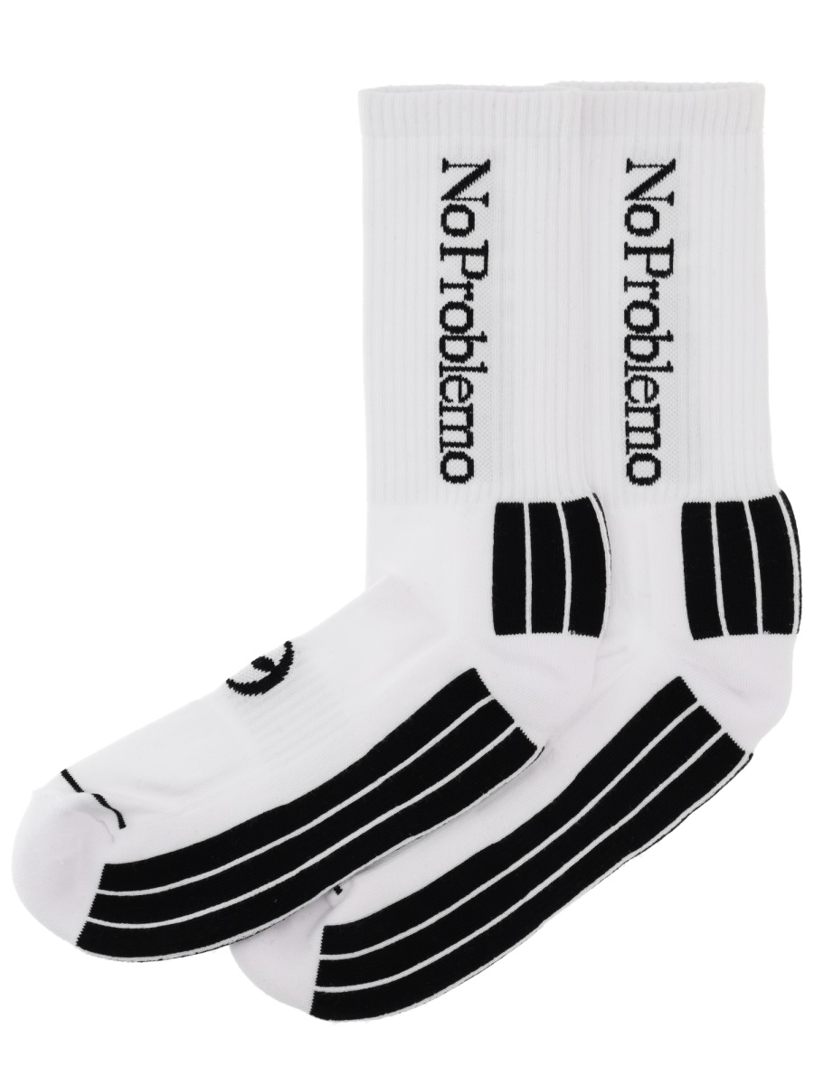 "NO PROBLEMO" SOCKS NP0004304WHT (No Problemo / アンダーウェア ) | No Problemo (ノープロブレモ)(1)