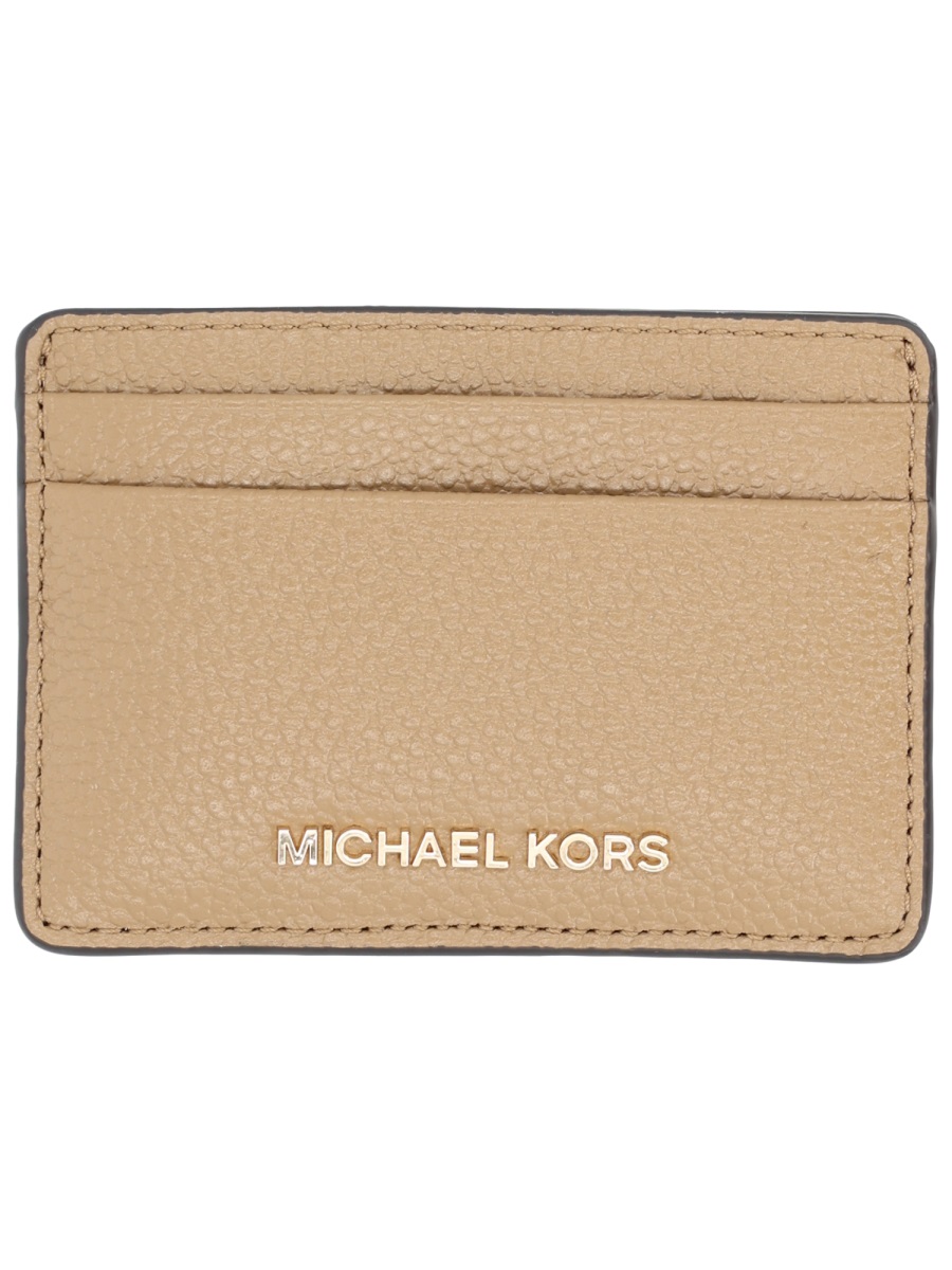CARD HOLDER WITH LOGO 32F7GF6D0L297HUSK (MICHAEL MICHAEL KORS / 財布・カードケース ) | MICHAEL MICHAEL KORS (マイケル・マイケル・コース)