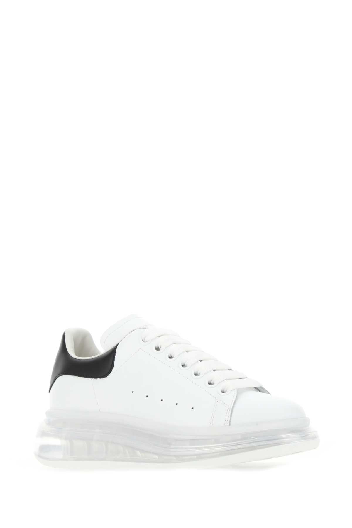 White leather sneakers with black leather heel 611698WHX989061 (Alexander McQUEEN / スニーカー ) | Alexander McQUEEN (アレキサンダー・マックイーン)(1)