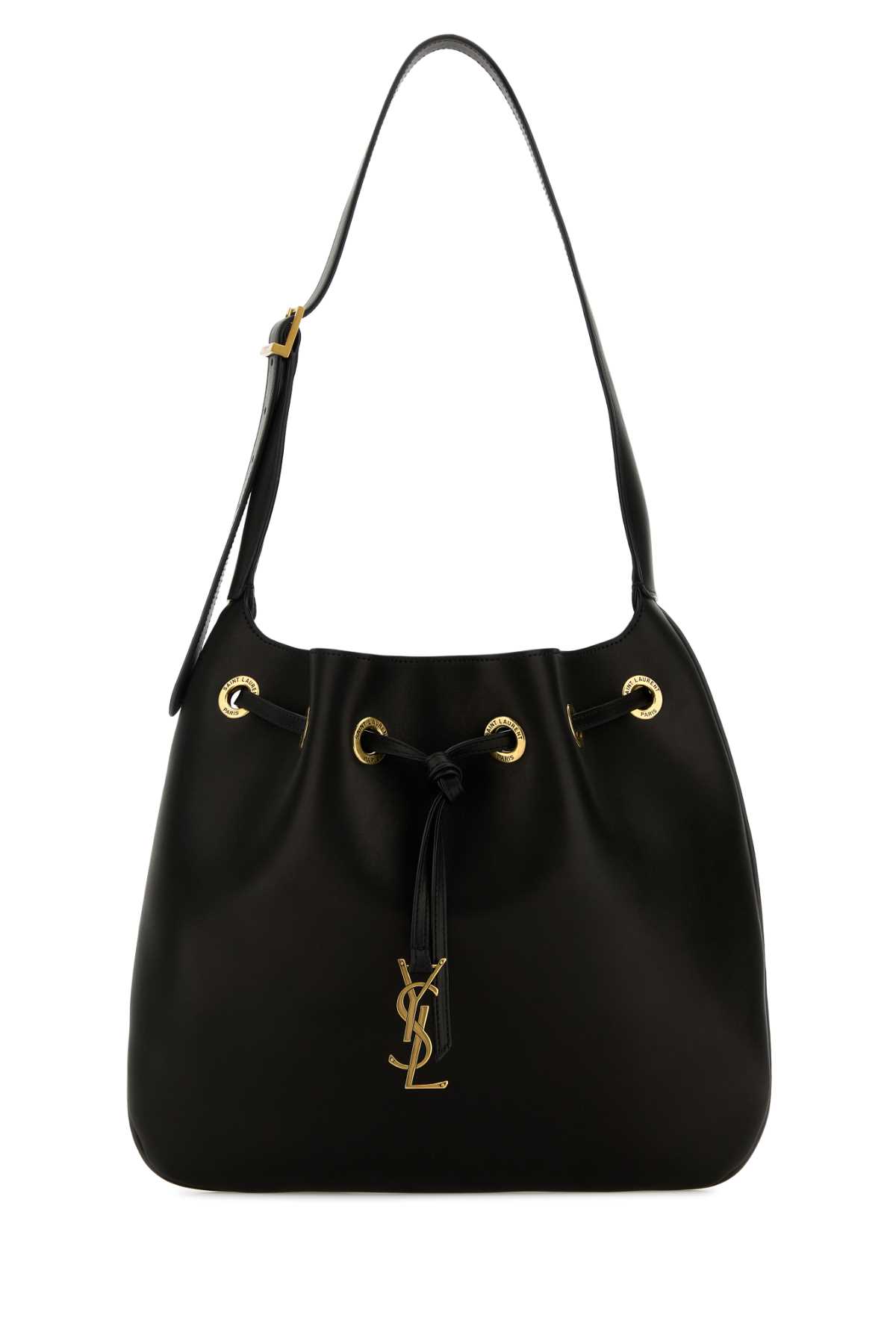 Black Seau Flat shoulder bag 697918AAAMD1000 (Saint Laurent / ハンドバッグ・ショルダーバッグ ) | Saint Laurent (サンローラン)