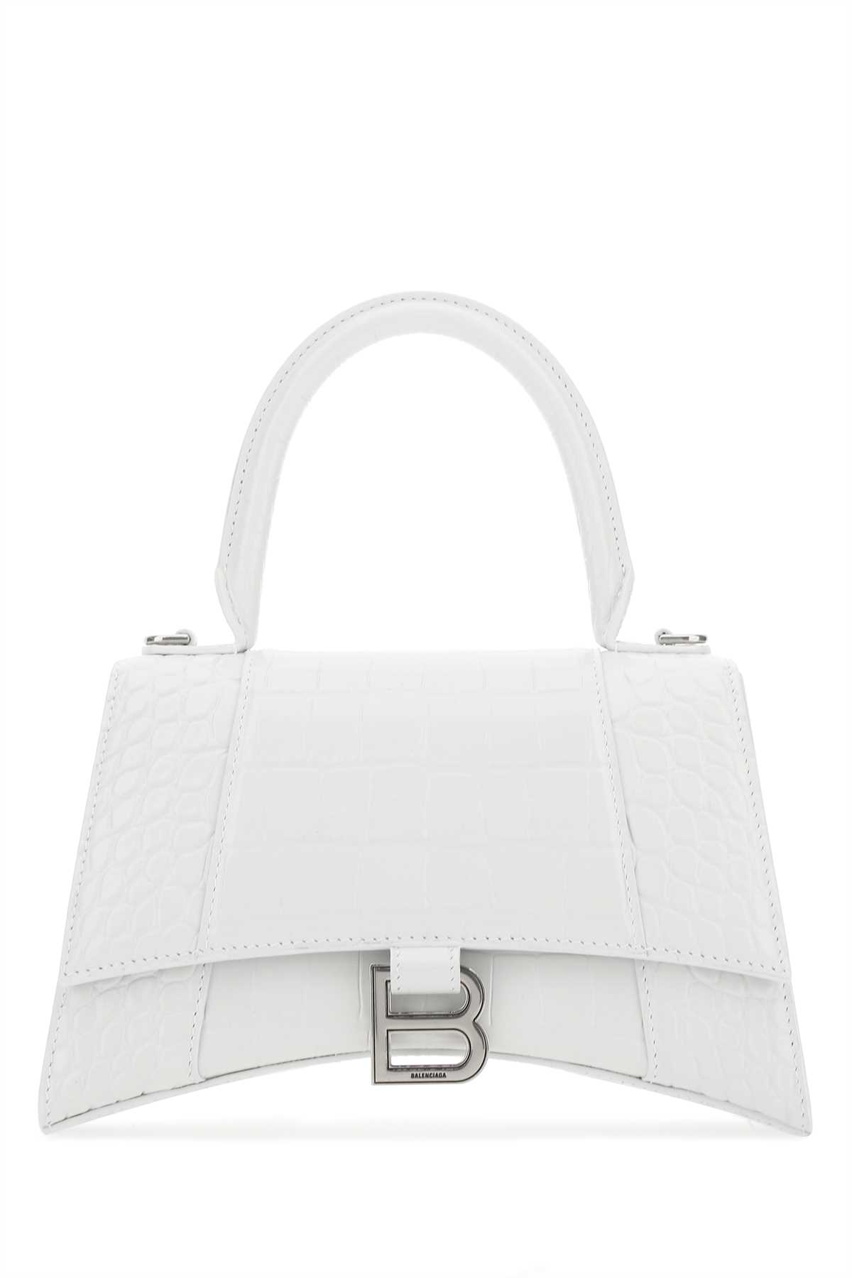 White leather S Hourglass handbag 5935461LR6Y9016 (Balenciaga / ハンドバッグ・ショルダーバッグ ) | Balenciaga (バレンシアガ)