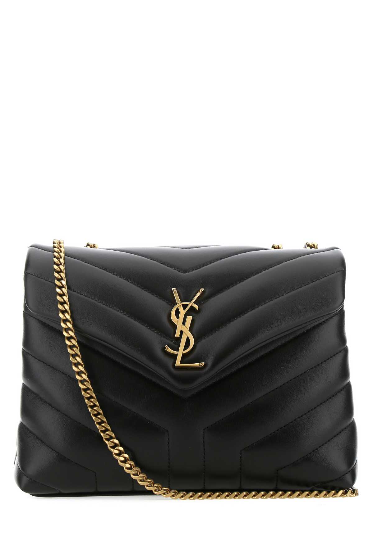 Black leather small Loulou shoulder bag 494699DV7271000 (Saint Laurent / ハンドバッグ・ショルダーバッグ ) | Saint Laurent (サンローラン)