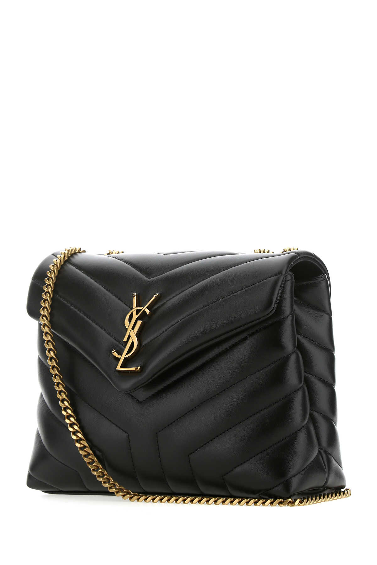 Black leather small Loulou shoulder bag 494699DV7271000 (Saint Laurent / ハンドバッグ・ショルダーバッグ ) | Saint Laurent (サンローラン)(1)