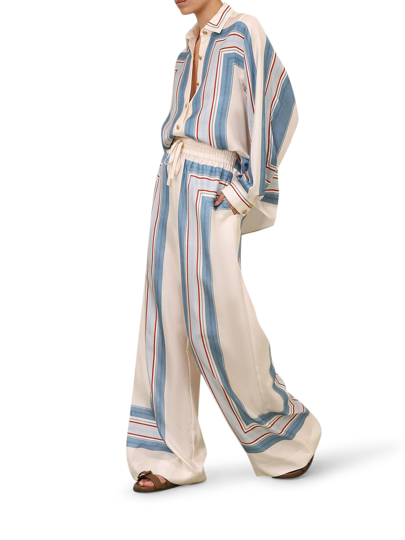 WIDE-WAISTED SILK TROUSERS 4021PC26RTIKSTR (ZIMMERMANN / パンツ ) | ZIMMERMANN (ジマーマン)(3)