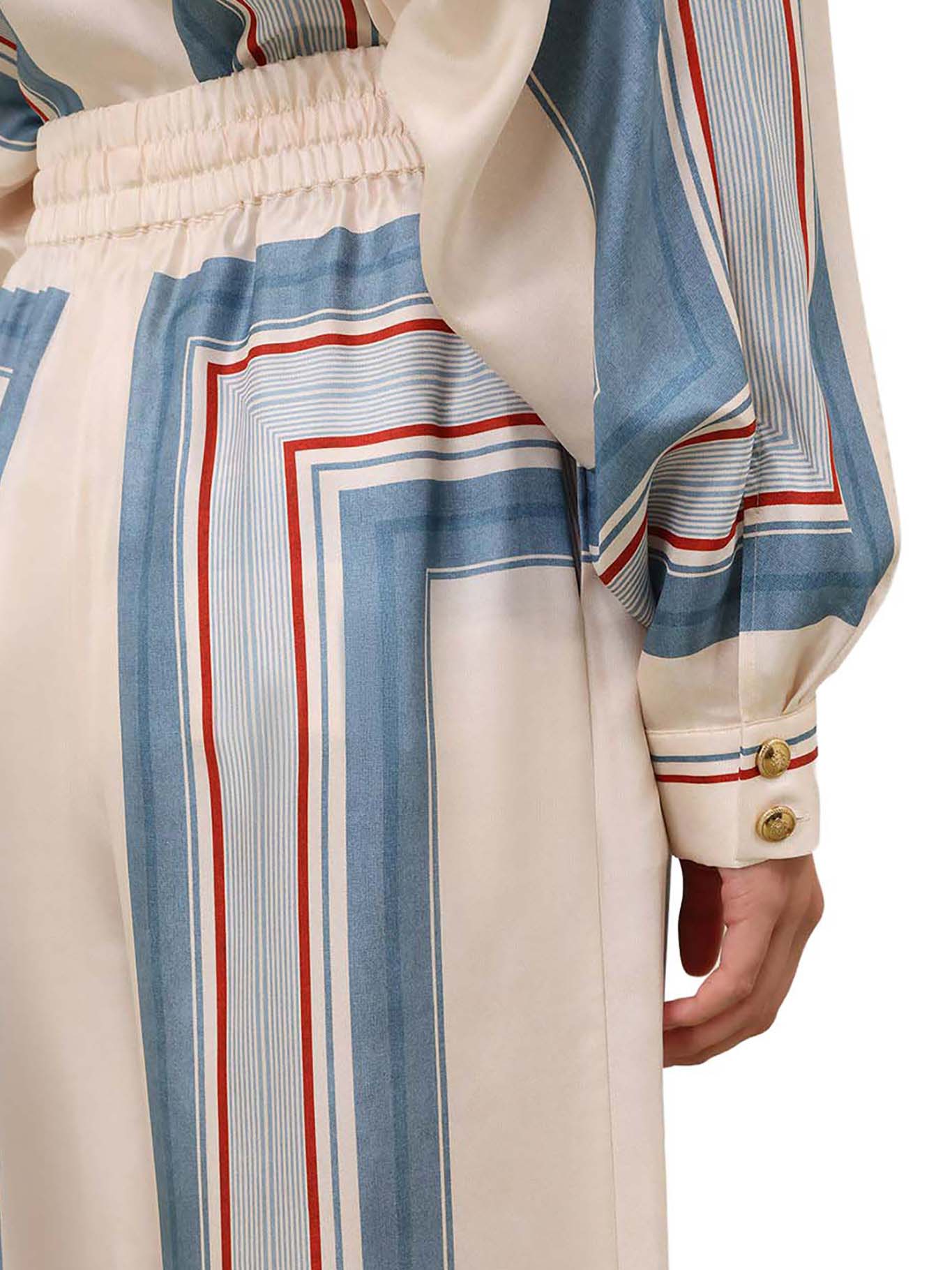 WIDE-WAISTED SILK TROUSERS 4021PC26RTIKSTR (ZIMMERMANN / パンツ ) | ZIMMERMANN (ジマーマン)(4)