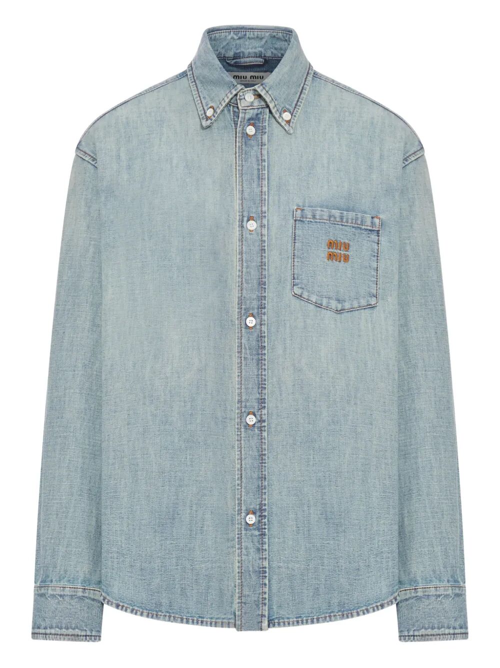 CHAMBRAY DENIM SHIRT GWC133SOOO18JIF0076 (MIU MIU / シャツ・ブラウス ) | MIU MIU (ミュウミュウ)