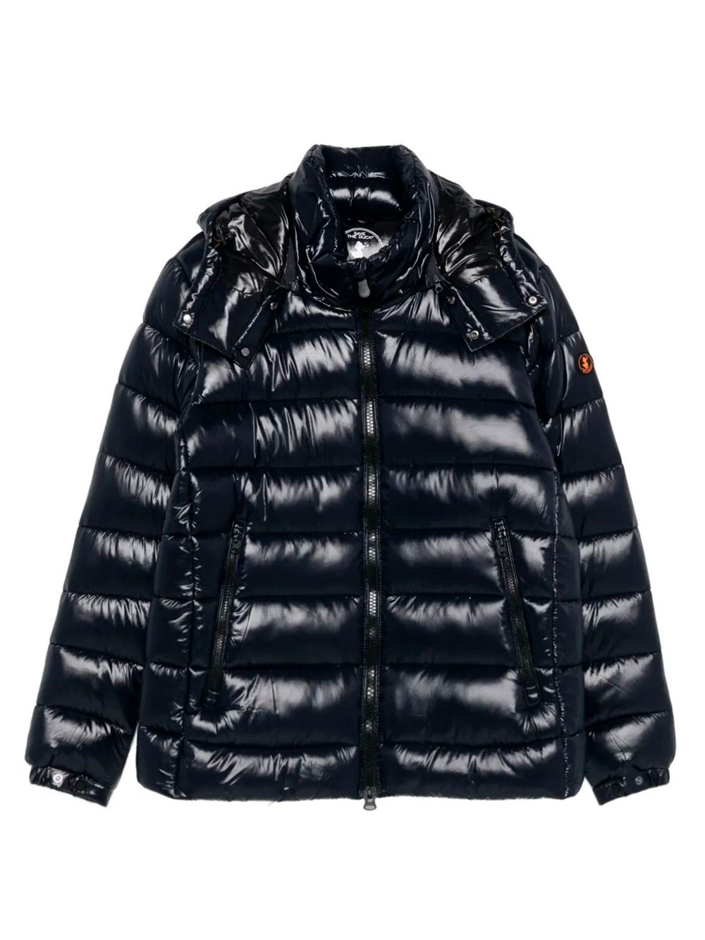 FLORIAN DOWN JACKET WITH LACQUERED FINISH AND REMOVABLE HOOD D31653MLOVE2190010 (SAVE THE DUCK / ダウンジャケット・コート ) | SAVE THE DUCK (セイブ ザ ダック)