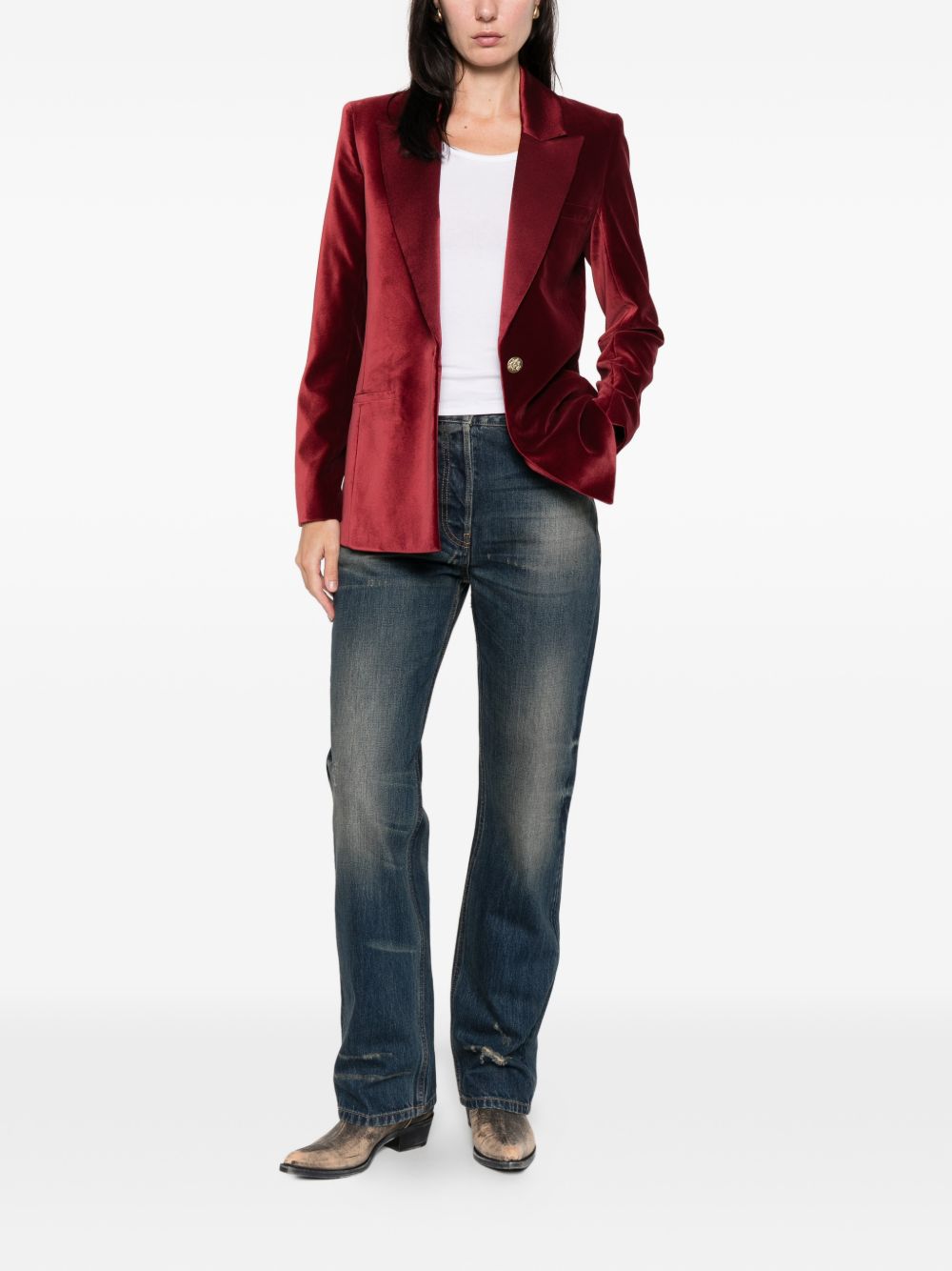 Alice + Olivia Jackets Bordeaux CC510B69222I606 (alice + olivia / ブレザー・ジャケット ) | alice + olivia (アリス アンド オリビア)(2)