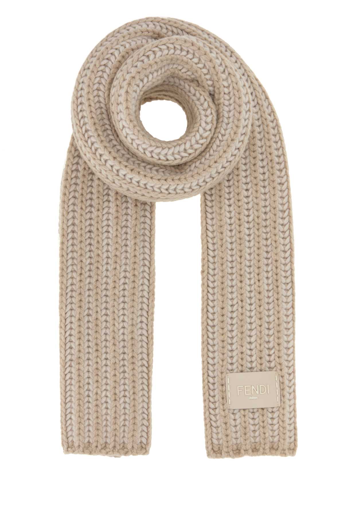 Sand wool blend scarf FXT459AYKNF0NH8 (FENDI / スカーフ・マフラー ) | FENDI (フェンディ)