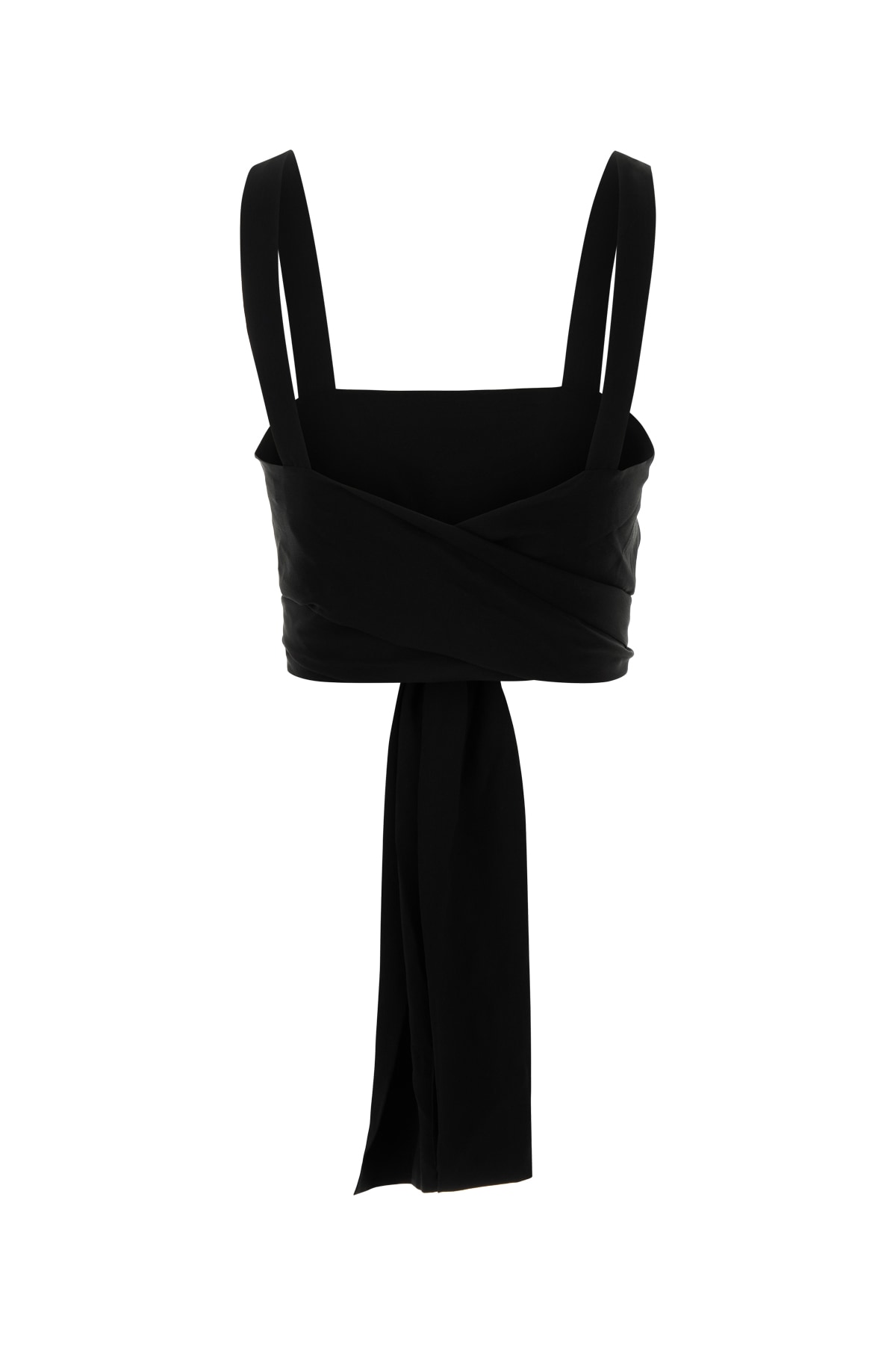 Canotta corta con nastri sul davanti in crêpe de c 25UHT25125001 (Chloé / タンクトップ・キャミソール ) | Chloé (クロエ)(1)