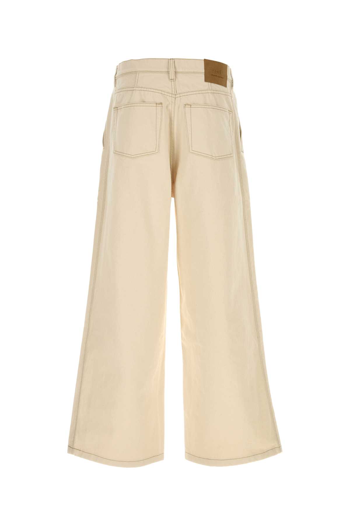 Ivory denim wide-leg jeans HTR820DE0106150 (AMI Paris / ジーンズ ) | AMI Paris (アミパリス)(1)