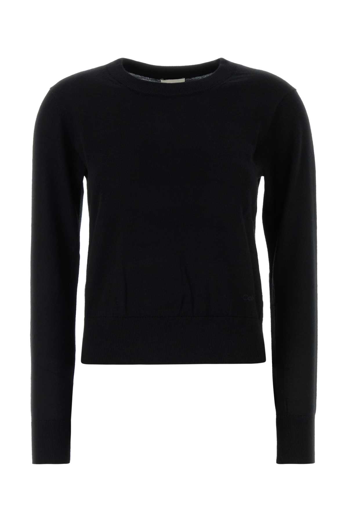 Black polyester blend sweater LV044D370GUB1 (Calvin Klein / ニット・セーター・カーディガン ) | Calvin Klein (カルバン・クライン)