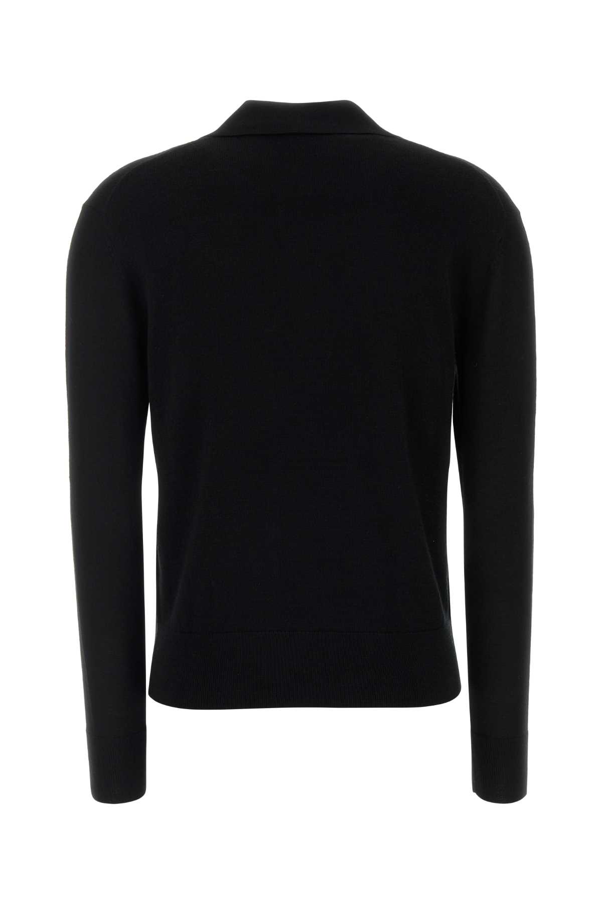 Black polyester blend polo shirt LV044A305GUB1 (Calvin Klein / ニット・セーター・カーディガン ) | Calvin Klein (カルバン・クライン)(1)