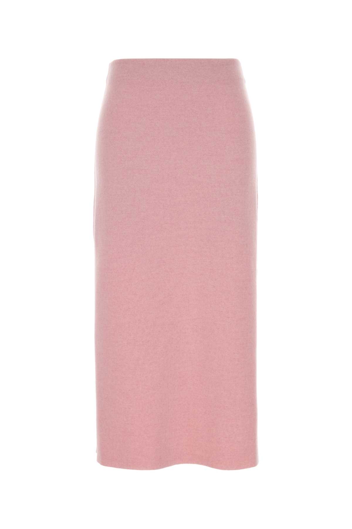 Pink wool blend skirt 18079727K727596 (KHAITE / スカート ) | KHAITE (ケイト)