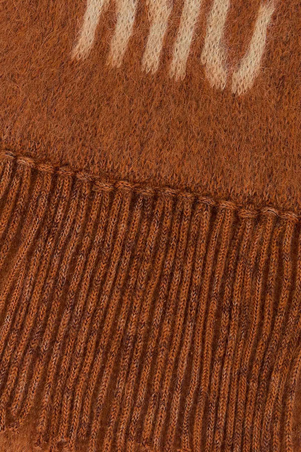 Orange mohair blend scarf 5FS0622CQDF0033 (MIU MIU / スカーフ・マフラー ) | MIU MIU (ミュウミュウ)(1)