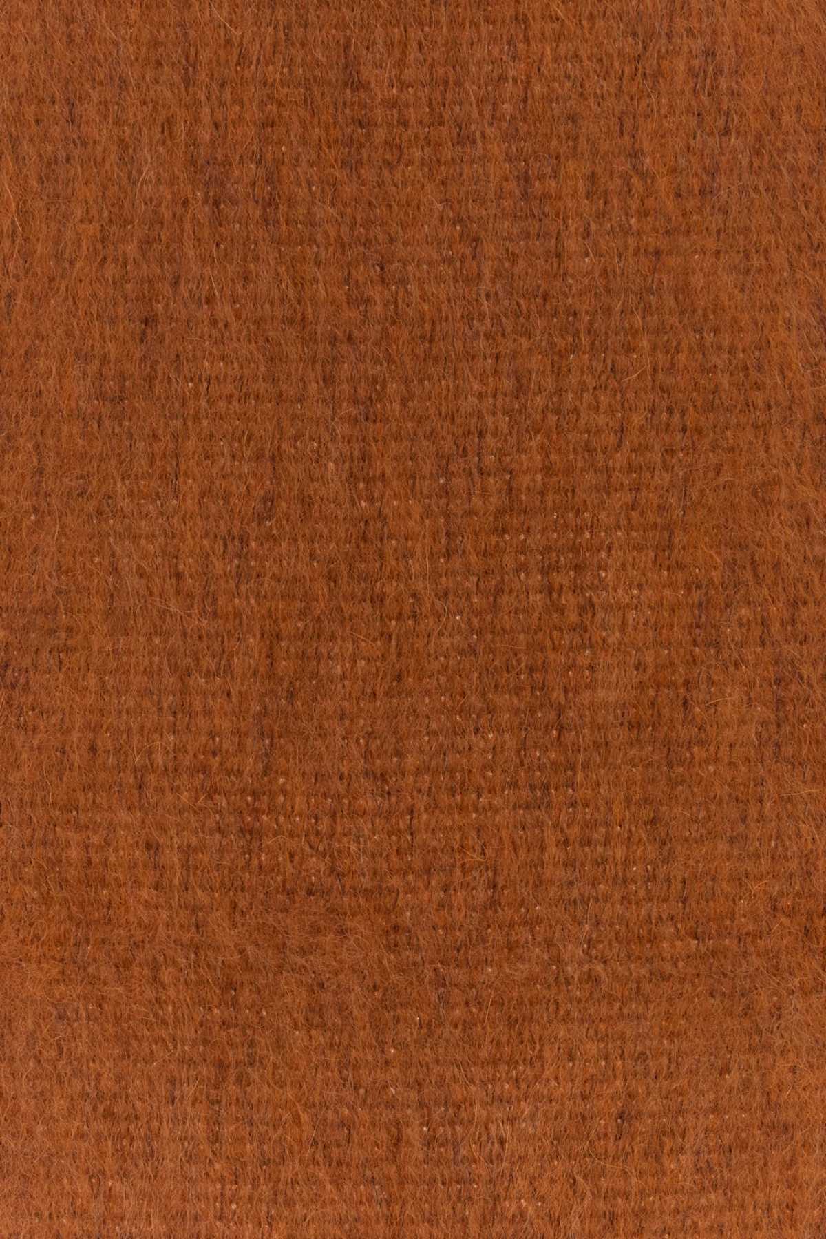 Orange mohair blend scarf 5FS0622CQDF0033 (MIU MIU / スカーフ・マフラー ) | MIU MIU (ミュウミュウ)(2)