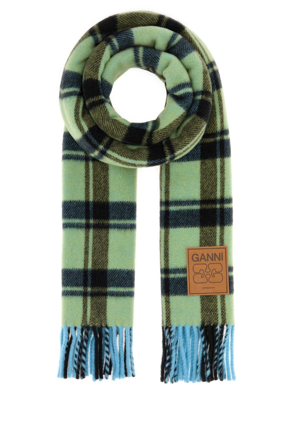 Embroidered wool scarf A6935301 (GANNI / スカーフ・マフラー ) | GANNI (ガニー)