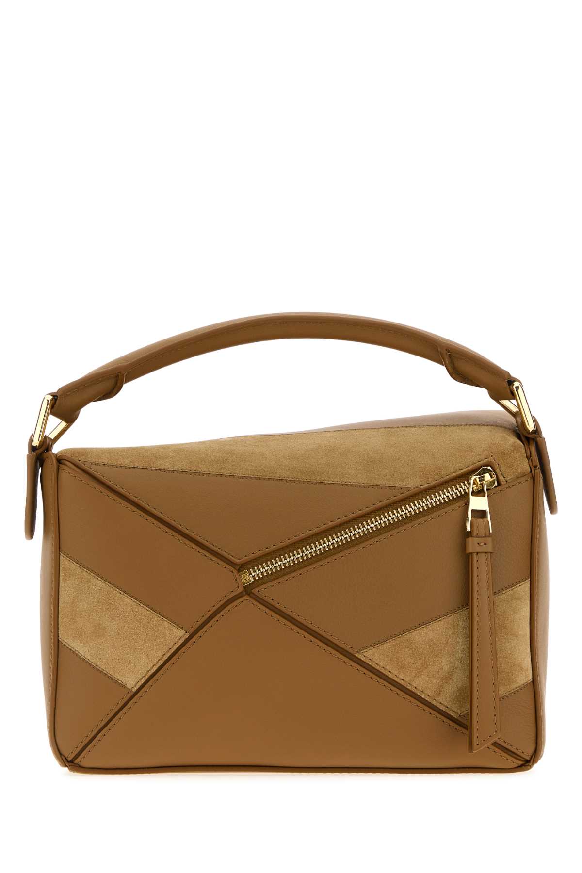 Camel leather and suede small Puzzle handbag A510S21XBROAK (LOEWE / ハンドバッグ・ショルダーバッグ ) | LOEWE (ロエベ)(2)