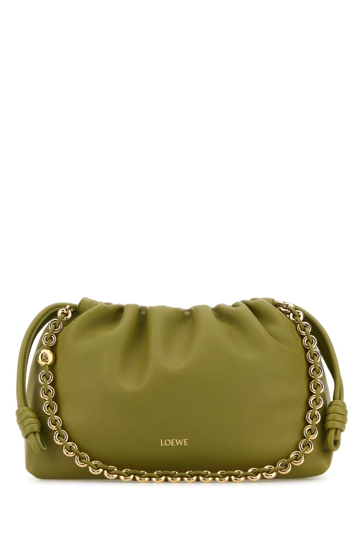 Sage green nappa leather medium Flamenco clutch A411FCRX75LIGHTMOSS (LOEWE / ハンドバッグ・ショルダーバッグ ) | LOEWE (ロエベ)