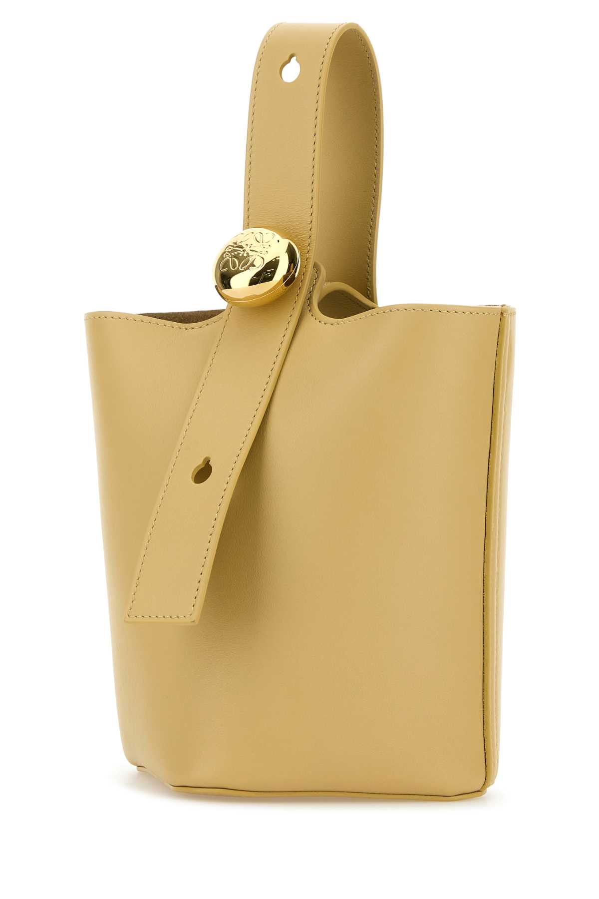 Yellow leather mini Pebble bucket bag AANBBBMX01DARKBUTTER (LOEWE / ハンドバッグ・ショルダーバッグ ) | LOEWE (ロエベ)(1)