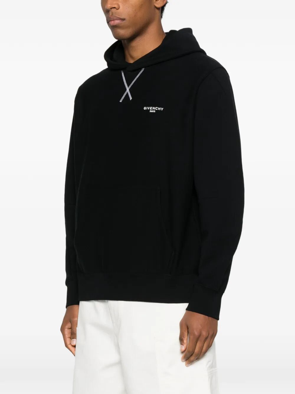 COUTURE SEAM FLEECE HOODIE WITH GIVENCHY PARIS EMBROIDERY BMJ0NH3YS1001 (GIVENCHY / スウェット・フーディー ) | GIVENCHY (ジバンシィ)(3)