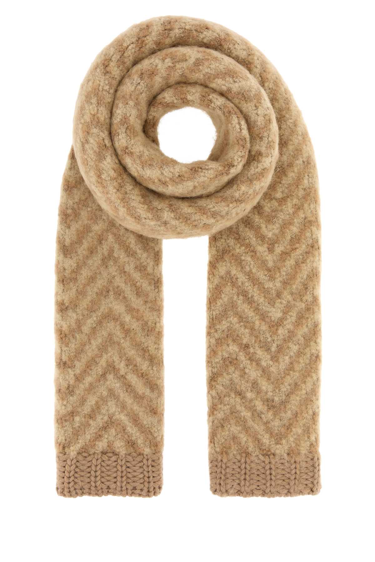 Embroidered alpaca blend scarf FXT458AYKMF0QB8 (FENDI / スカーフ・マフラー ) | FENDI (フェンディ)