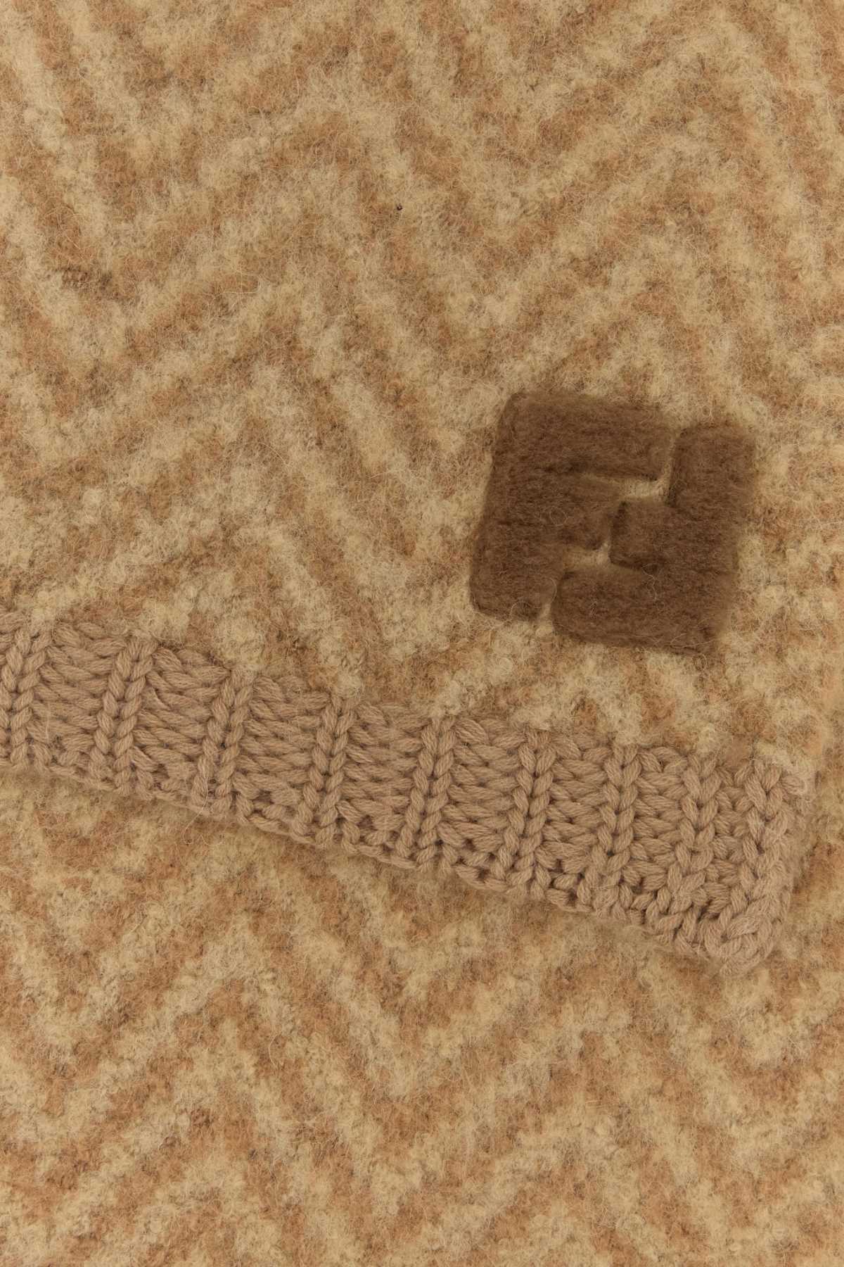 Embroidered alpaca blend scarf FXT458AYKMF0QB8 (FENDI / スカーフ・マフラー ) | FENDI (フェンディ)(1)