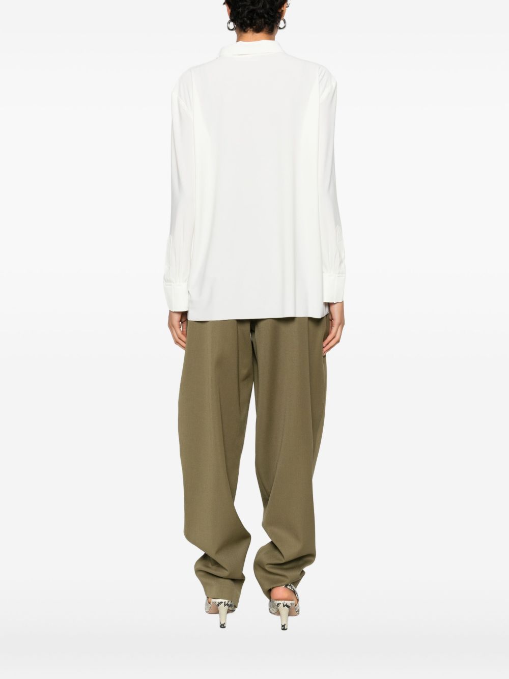 Norma Kamali Shirts White KK1296PL031037 (NORMA KAMALI / シャツ・ブラウス ) | NORMA KAMALI (ノーマカマリ)(2)