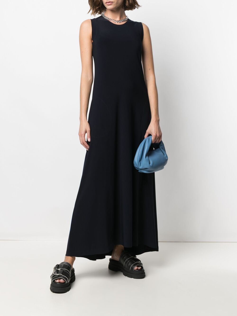 Norma Kamali Dresses Blue KK1263PL016012 (NORMA KAMALI / ワンピース・ドレス・オールインワン ) | NORMA KAMALI (ノーマカマリ)(3)