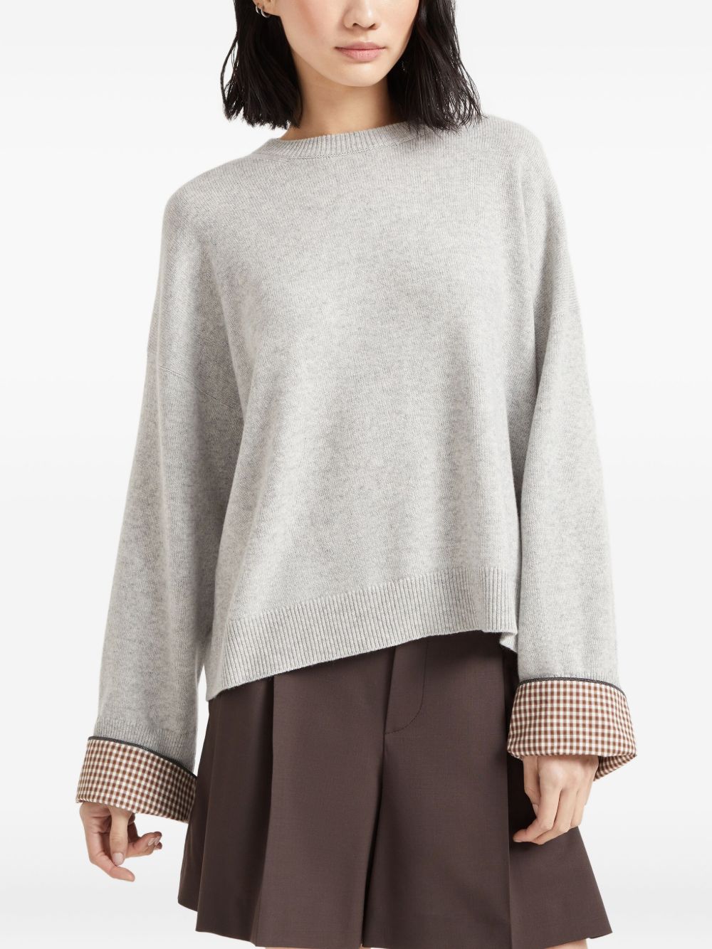 Brunello Cucinelli Sweaters Light Grey M12709800PC072 (Brunello Cucinelli / ニット・セーター・カーディガン ) | Brunello Cucinelli (ブルネロ・クチネリ)(1)