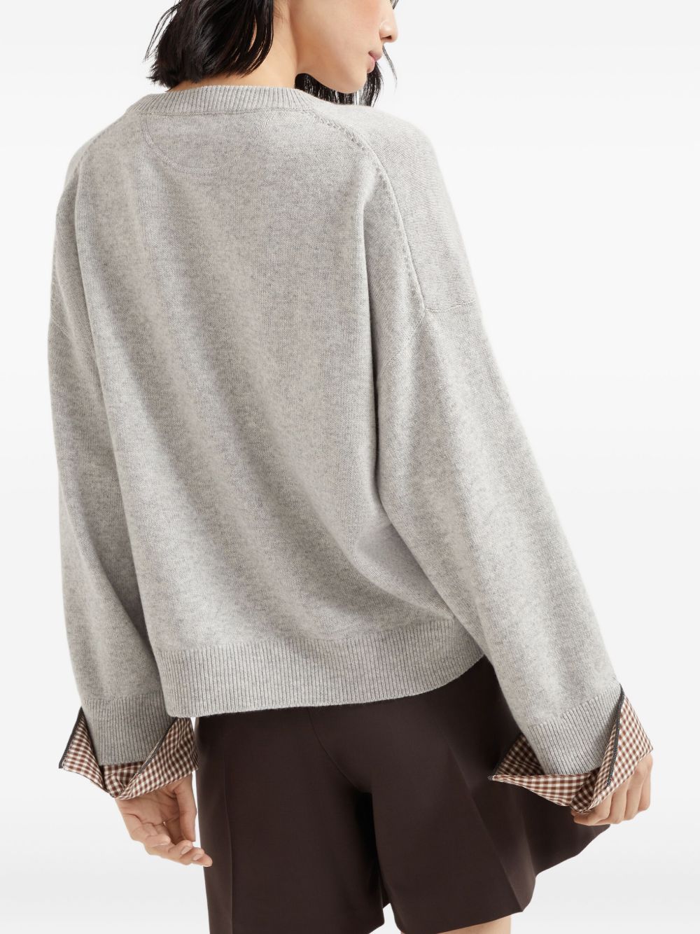 Brunello Cucinelli Sweaters Light Grey M12709800PC072 (Brunello Cucinelli / ニット・セーター・カーディガン ) | Brunello Cucinelli (ブルネロ・クチネリ)(2)