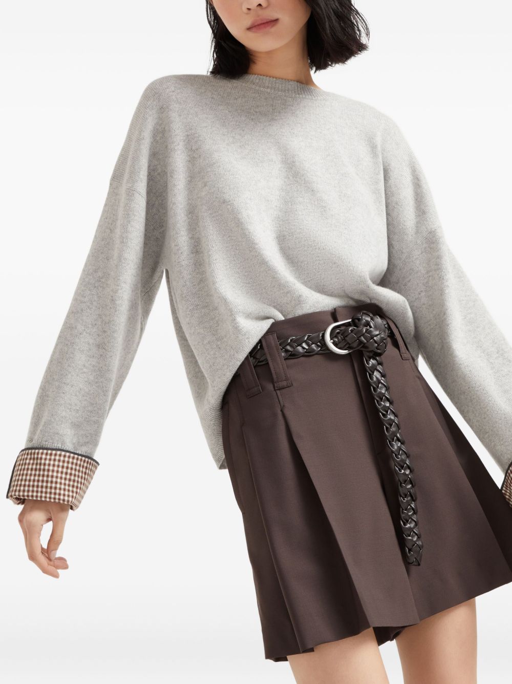 Brunello Cucinelli Sweaters Light Grey M12709800PC072 (Brunello Cucinelli / ニット・セーター・カーディガン ) | Brunello Cucinelli (ブルネロ・クチネリ)(3)